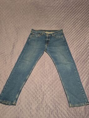 Men's Blue Denim Jeans - Classic Straight Fit